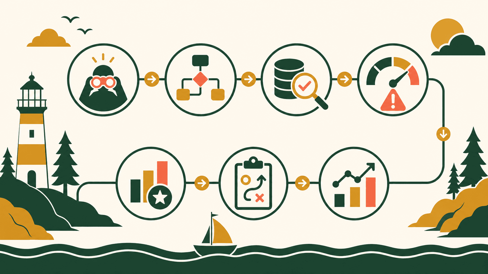 Sơ đồ minh họa AI Operations Audit là gì? Vì sao cần audit trước tự động hóa?