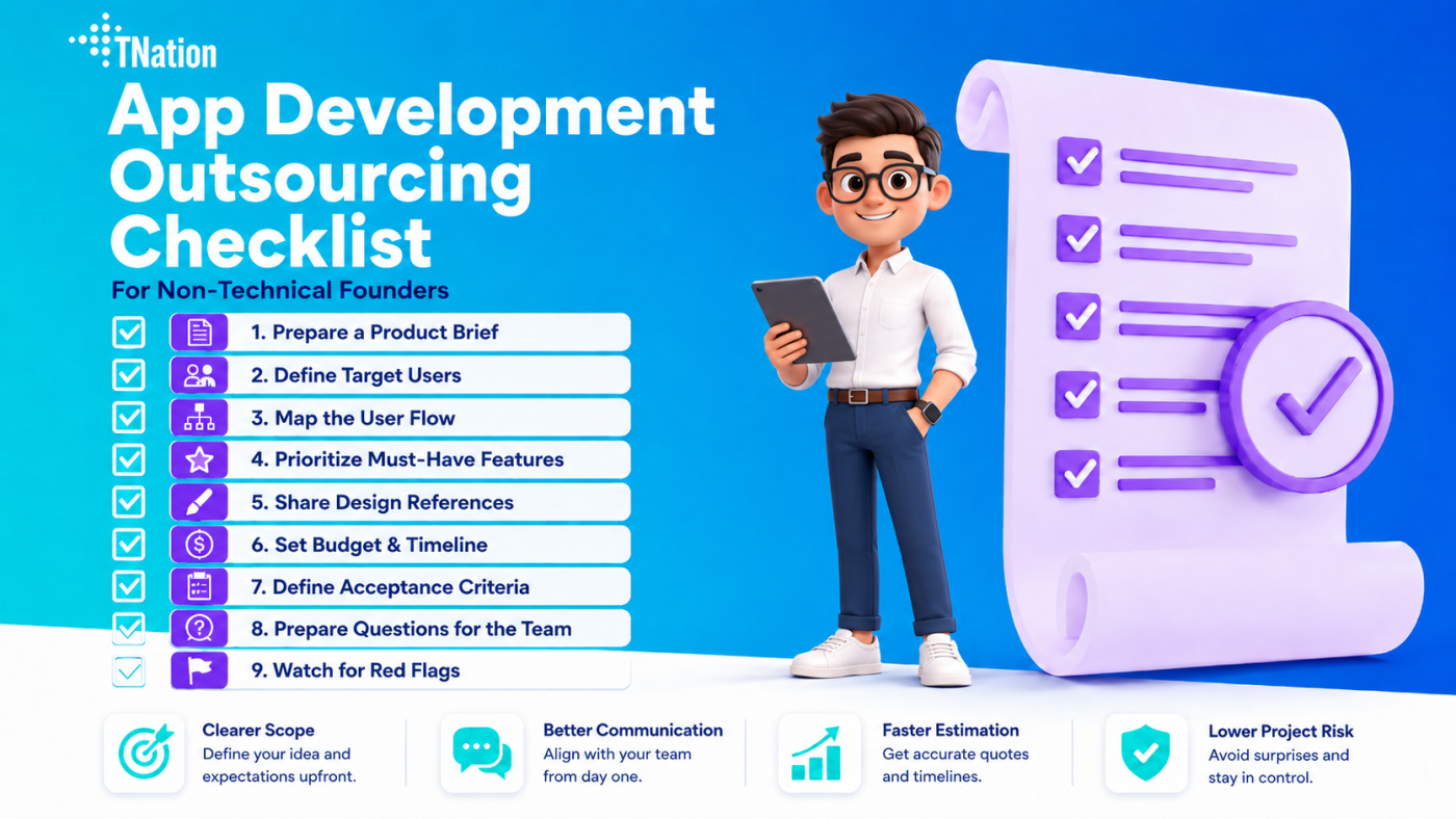 App Development Outsourcing Checklist for Non-Technical Founders